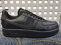 Женские кроссовки Nike Air Force кожаные черные ()