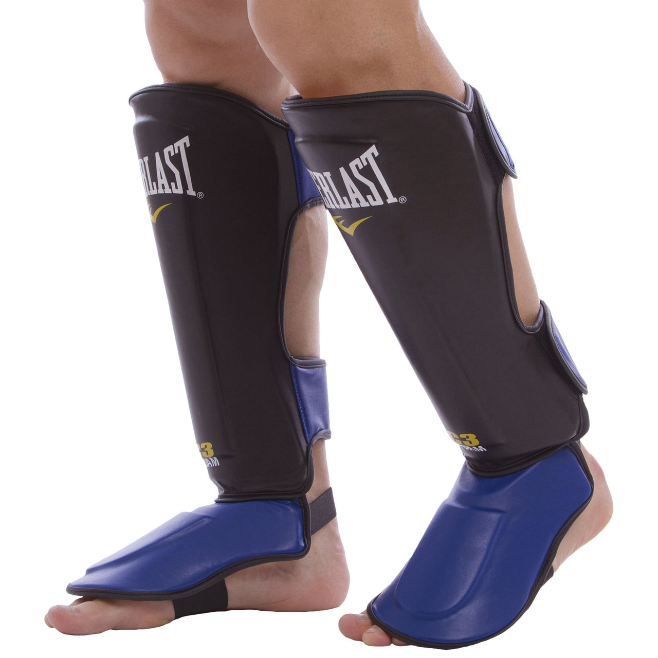 Защита для голени и стопы Муай Тай, ММА, Кикбоксинг PU EVERLAST (S-XL)