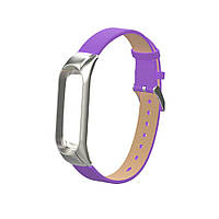 Ремешок Gasta Leather Modern for Xiaomi Mi Band 3 color Purple