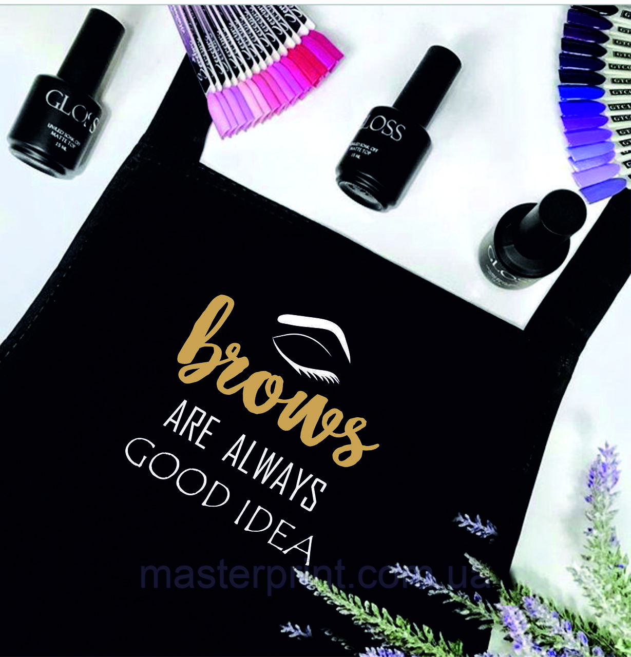 Фартук для маcтера с принтом Brow Master
