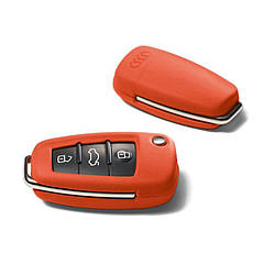 Шкіряний футляр для ключа Audi, Begonia red (8X00712088ZP)