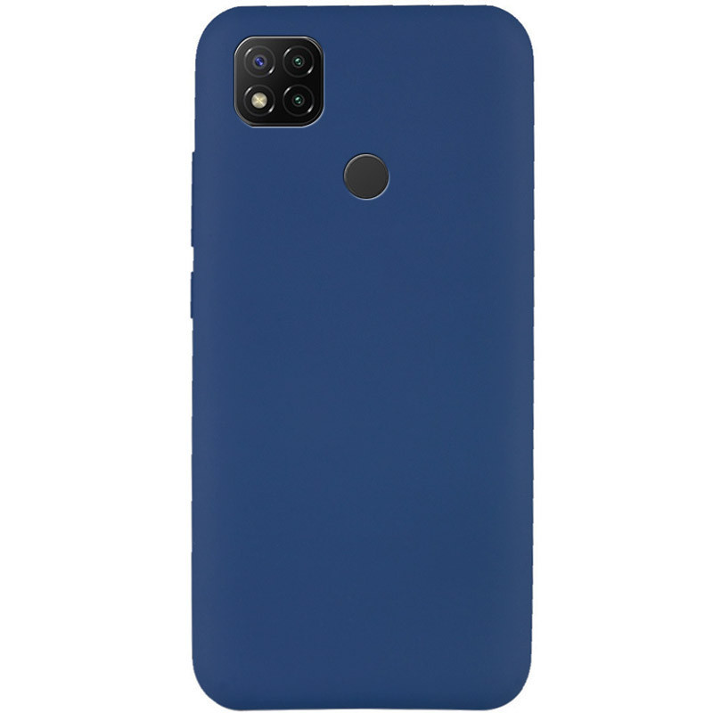 Чехол Soft Touch для Xiaomi Redmi 9C силикон бампер темно-синий