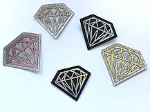 Нашивка Діамант блискітки 60х47 мм, фото 4