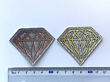 Нашивка Діамант блискітки 60х47 мм, фото 4