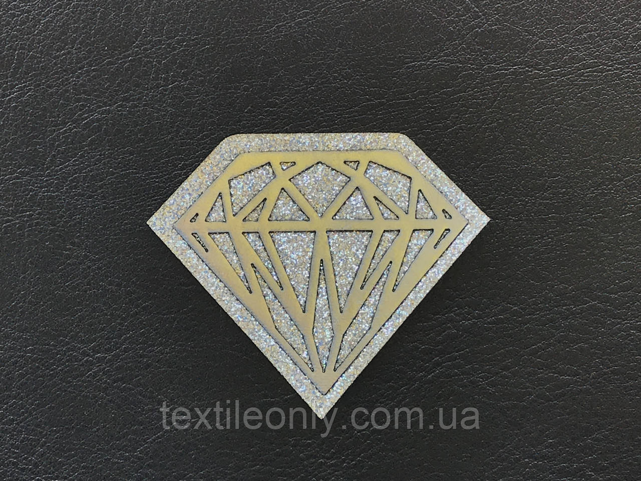 Нашивка Діамант блискітки 60х47 мм