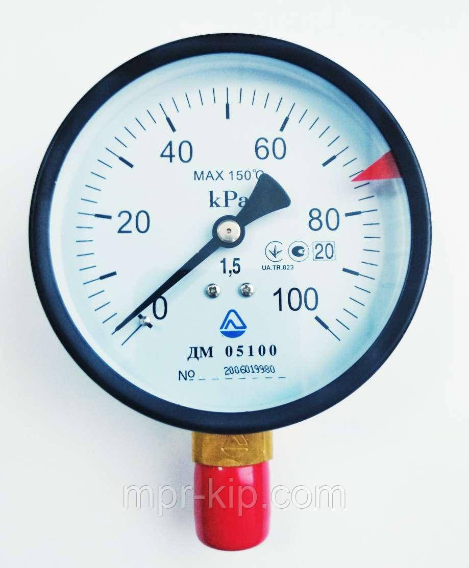 Манометр ДМ 05100 (до 100 КПа; кл. точності 1,5; М20х1,5).: продаж ...