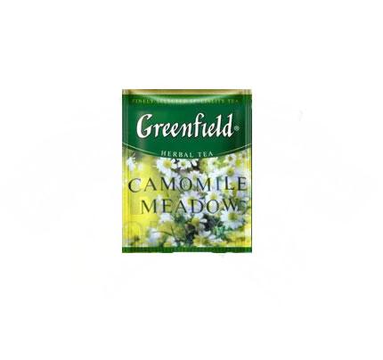 Трав'яний чай в пакетиках з ромашкою GREENFIELD Camomille Meadow 25 пак пакетований Грінфілд