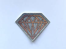 Нашивка Діамант блискітки 60х47 мм, фото 5