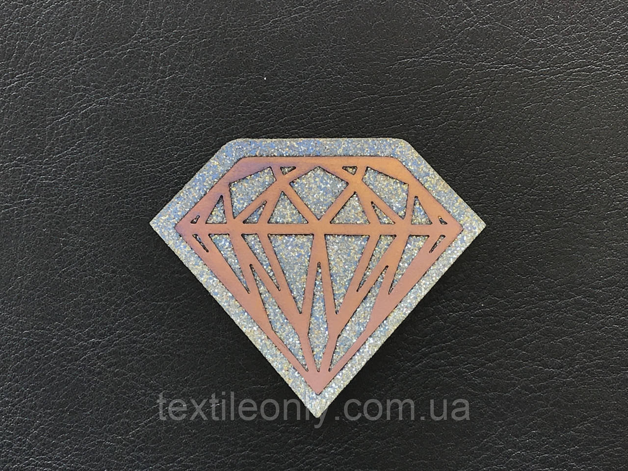 Нашивка Діамант блискітки 60х47 мм
