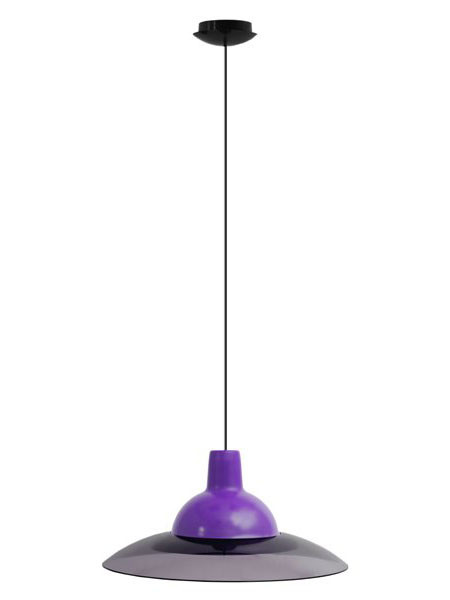 Світильник стельовий ERKA 1305 LED 12W 4200 ДО фіолетовий з чорним кабелем