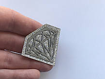 Нашивка Діамант блискітки 60х47 мм, фото 5