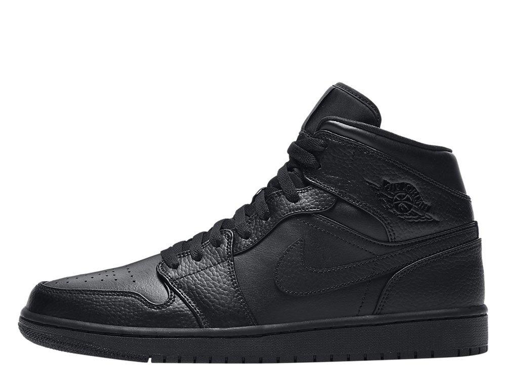 Чоловічі кросівки Air Jordan 1 Retro Mid "Triple Black" 554724-091