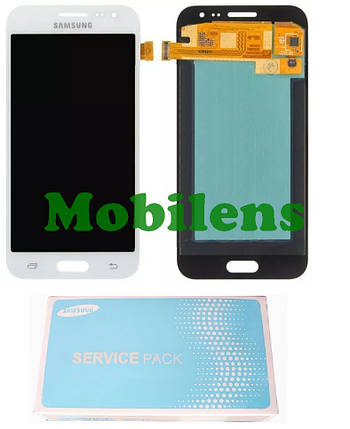 Samsung J200, J200H, Galaxy J2 Дисплей+тачскрин(модуль) белый Original (AMOLED) *Service Pack GH97-17940, фото 1