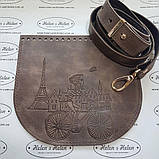 Клапан для сумки "Париж". Колір "Сафарі"., фото 4