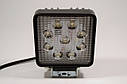 Світлодіодна LED фара протитуманна 36Вт,(4Вт*9ламп) Широкий промінь (Жовте світло), фото 5