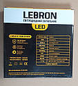 Світлодіодний світильник настінно-стельовий LEBRON L-WLR-S 15W круглий 250mm 4100K 1300Lm датчик дв-я, фото 4