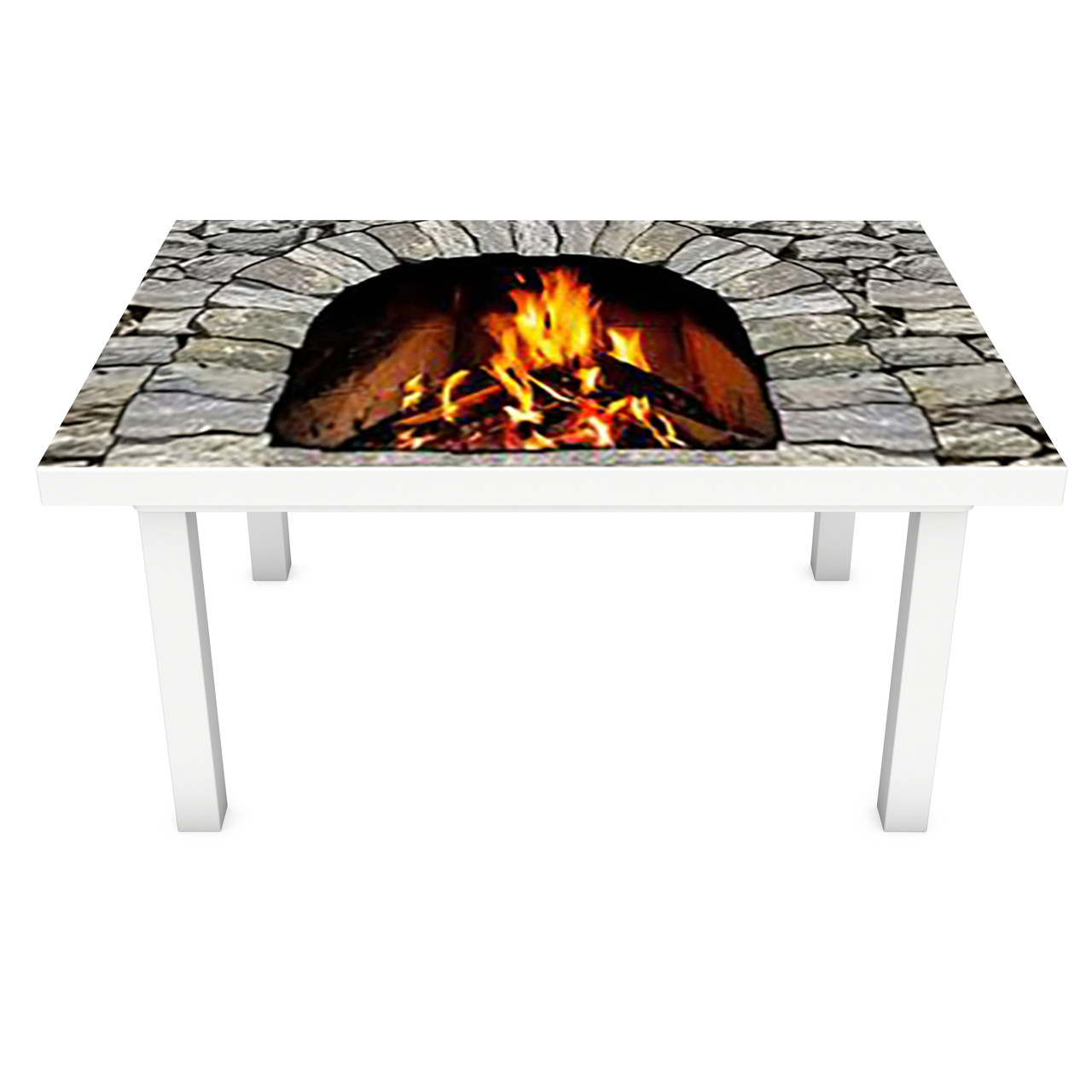 Вінілова 3Д наклейка на стіл Осередок (ПВХ плівка самоклеюча) Кам'яна кладка Текстура Сірий 600*1200мм, фото 1