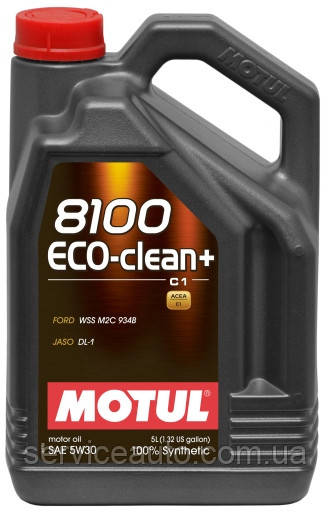 Моторна олива Motul 8100 ECO-CLEAN+ SAE 5W30, 5L