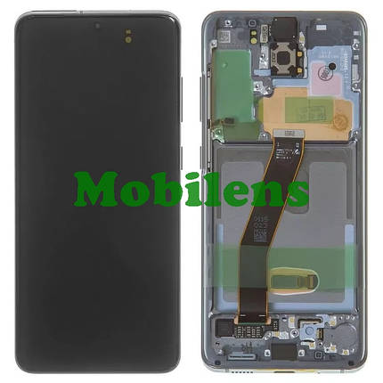 Samsung G980, G981 Galaxy S20 Дисплей + тачскрин (модуль) *в рамці Cosmic Grey Original (AMOLED), фото 1