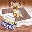 Багаторазова пелюшка для собак 40х60 см непромокаємий Коричневий, фото 7