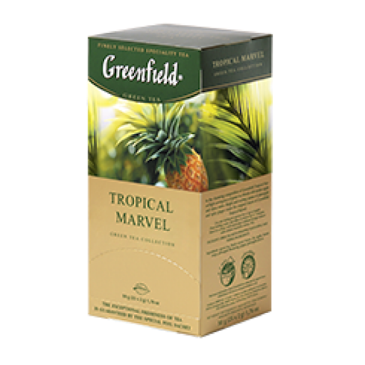 Зелений чай GREENFIELD Tropikal Marvel 25 пак/уп