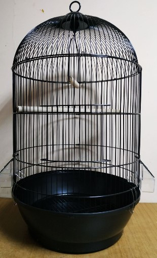 Клітка кругла чорна для папуг, канарок, амадин DIVA 40-70