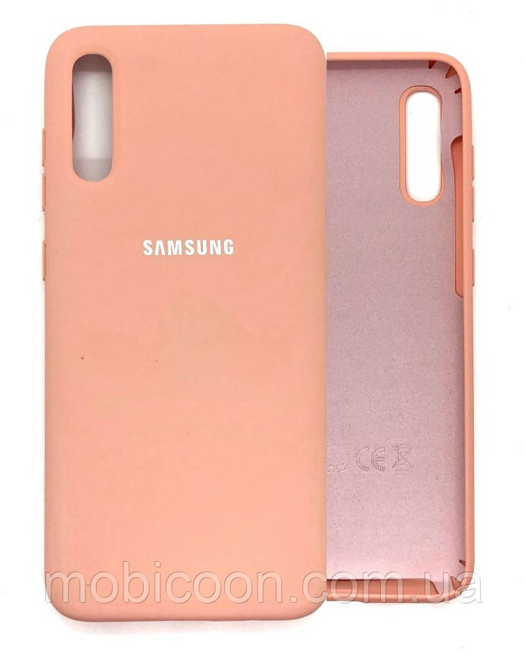 Чохол Original Silicone Case для Samsung Galaxy A60 A606 персиковий (самсунг галаксі а60)