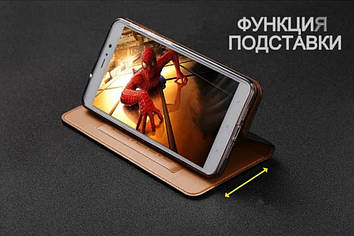 Шкіряний чохол книжка протиударний магнітний вологостійкий для MEIZU PRO 6 / PRO 6s "GOLDAX"