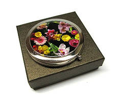 Дзеркальце в косметичку маленьке Букет