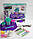 Дитячий великий набір для створення слаймов з мікстером, блискітки, конфетті, лієчка, фото 3