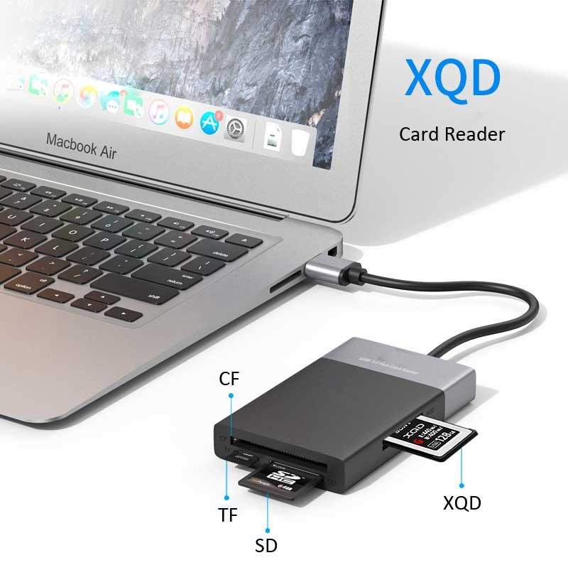 Картридер XQD/CF/SD/XD/TF переходник (адаптер) для карт памяти на USB интерфейс - USB hub - фото 6 - id-p1251868338