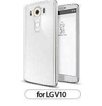 Ультратонкий прозорий силіконовий чохол для LG V10 (H961S)