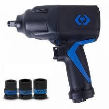 Пневматичний ударний гайковерт KING TONY 1/2", у комплекті 3 торцеві головки, фото 1