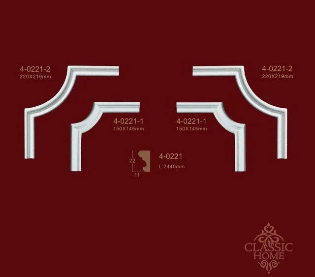 4-0221-1 кут молдинга 4-0221 Classic Home
