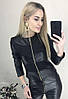 Жіноча легка шкіряна куртка "Nika" оптом | Батал | Розпродаж моделі, фото 7