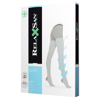 Компресійні колготи RELAXSAN BASIC XL 1 клас компресії закритий носок з збільшеним об'ємом стегон