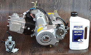Двигун Delta/Alpha/Viper Active-110cc (Механіка, Чавунний Циліндр) для Мопедів + ПОДАРУНОК олія та карбюратор