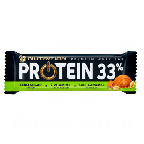 Батончик Go On Nutrition Protein Bar 33% 50г (солона карамель)