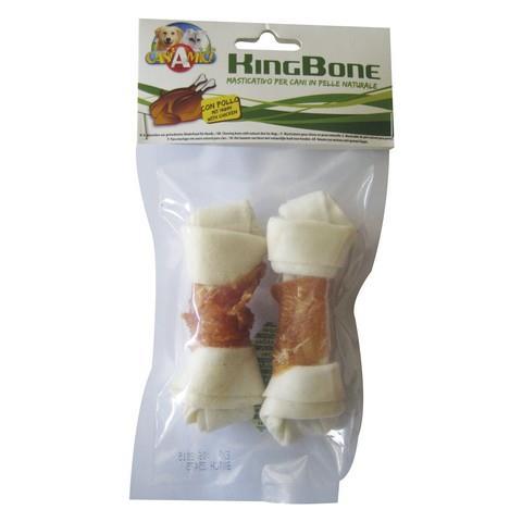 Ласощі для собак кістка вузлова з м'ясом курки 11 см Croci KingBone Chicken 2 шт/уп