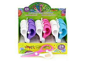 Ножиці дитячі Kidis з обмежувачем та захистом леза двокольорові