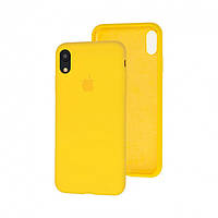 Чехол Silicone Case full для iPhone XR canary yellow