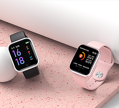 Фітнес браслет трекер Smart Band T80S, Розумні спортивні смарт годинник для здоров'я з температурою,, фото 4