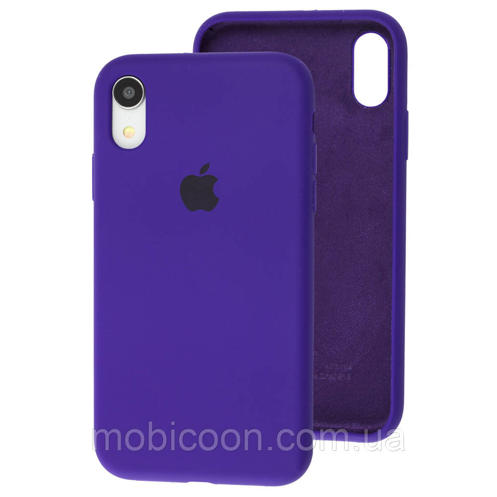 Чохол Silicone Case full для iPhone XR purple, фото 1