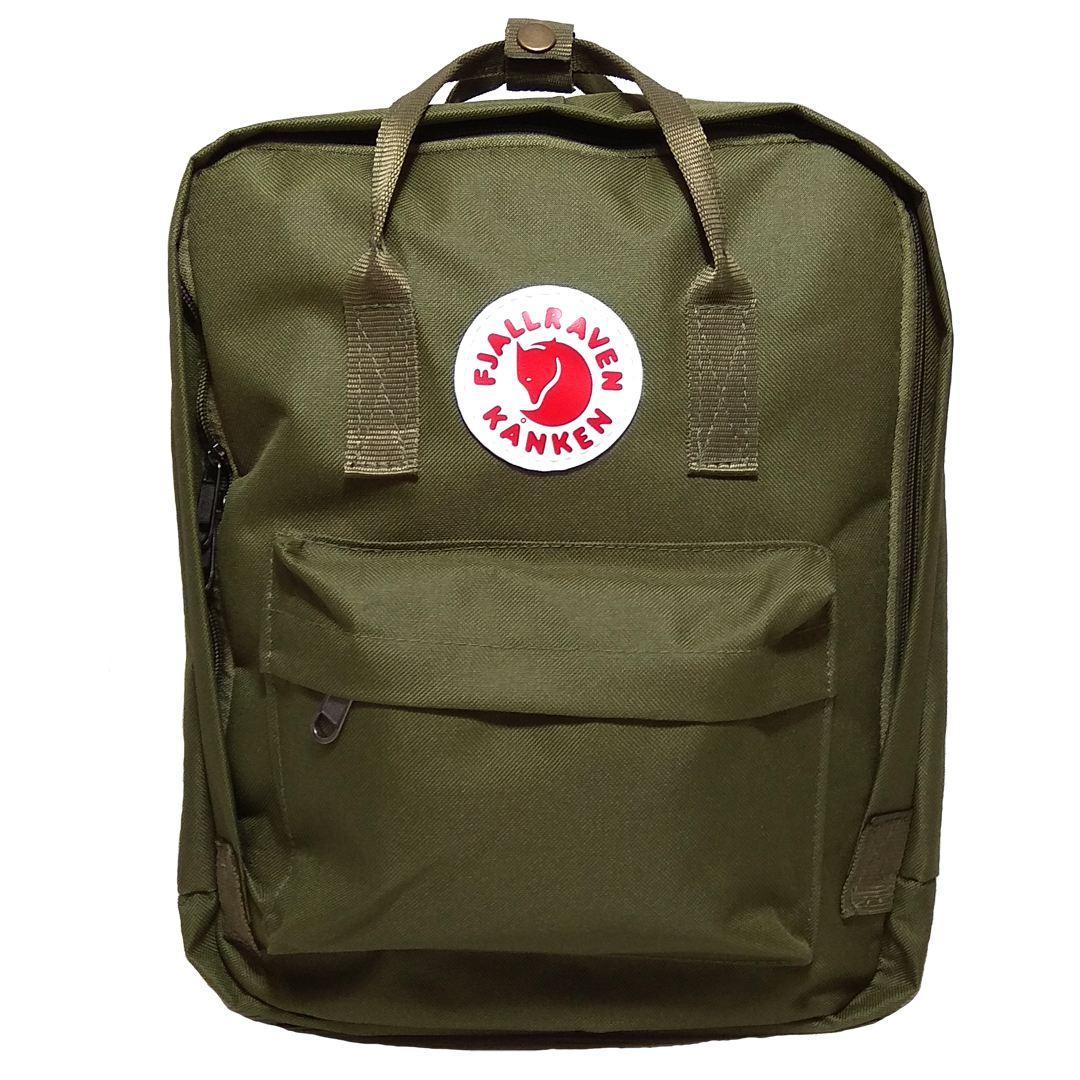 Молодіжний рюкзак, сумка Fjallraven Kanken Classic, канкен класік. Хакі + органайзер в подарунок!