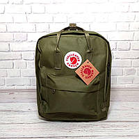 Молодіжний рюкзак, сумка Fjallraven Kanken Classic, канкен класік. Хакі + органайзер в подарунок!, фото 9