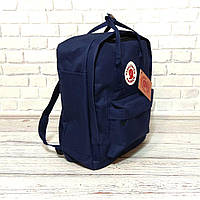 Модний рюкзак, сумка Fjallraven Kanken Classic, канкен класік. Темно-синій + органайзер в подарунок!, фото 4