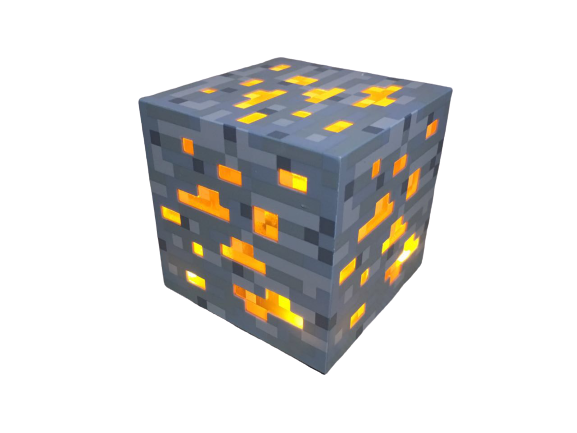 Нічник Золота руда Minecraft USB LED, фото 1