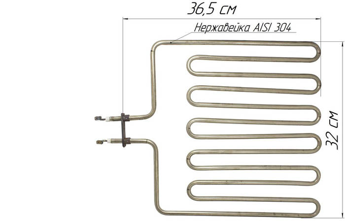 ТЭН для сауны прямой 3,0 кВт, 6 рожков, нержавейка, цена 1434.60 грн ...