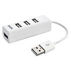 USB HUB HAVIT HV-H18 white (4 ПОРТА)