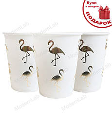 Одноразові стаканчики "Фламінго", 10 шт., 250 мл